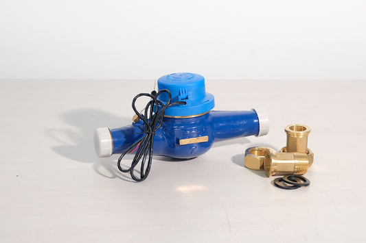 32mm Multi-Jet COLD Water Meter Fitted with 10L Pulse c/w BSP Nut & Tail