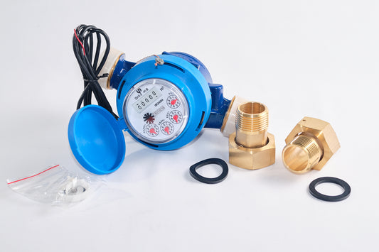 25mm Single-Jet COLD Water Meter Fitted with 10L Pulse c/w BSP Nut & Tail