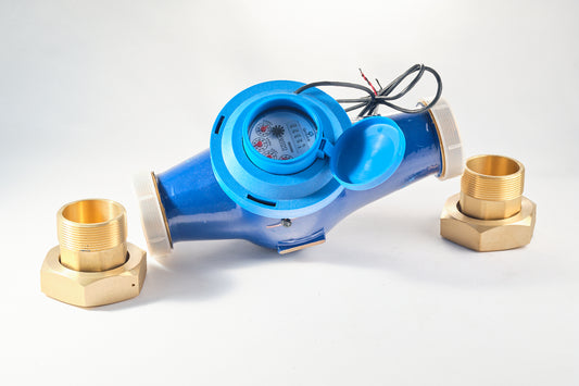 50mm Multi-Jet COLD Water Meter Fitted with 10L Pulse c/w BSP Nut & Tail